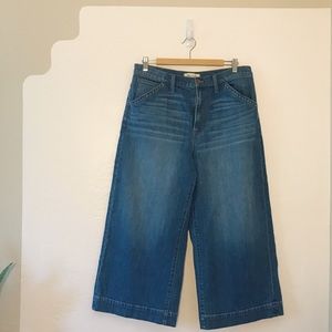 Madewell wide leg crop jean size 32